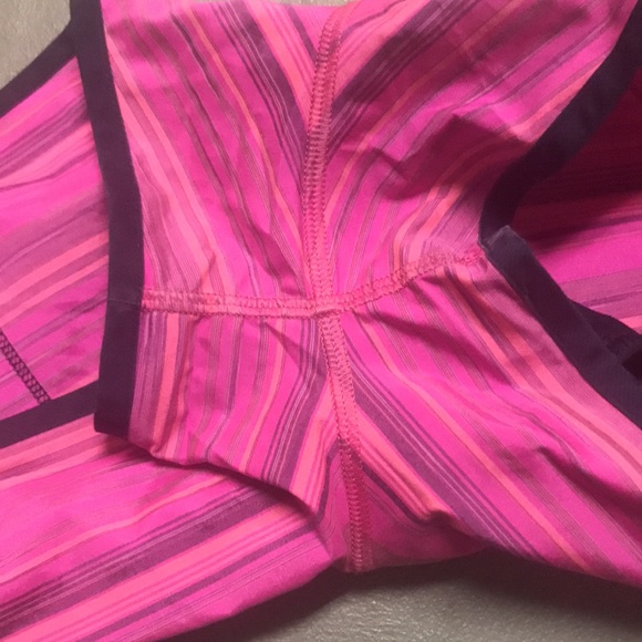 Lululemon Women's Speed Short in Pow Pink Elevation Stripe Size 8 - Picture 4 of 6